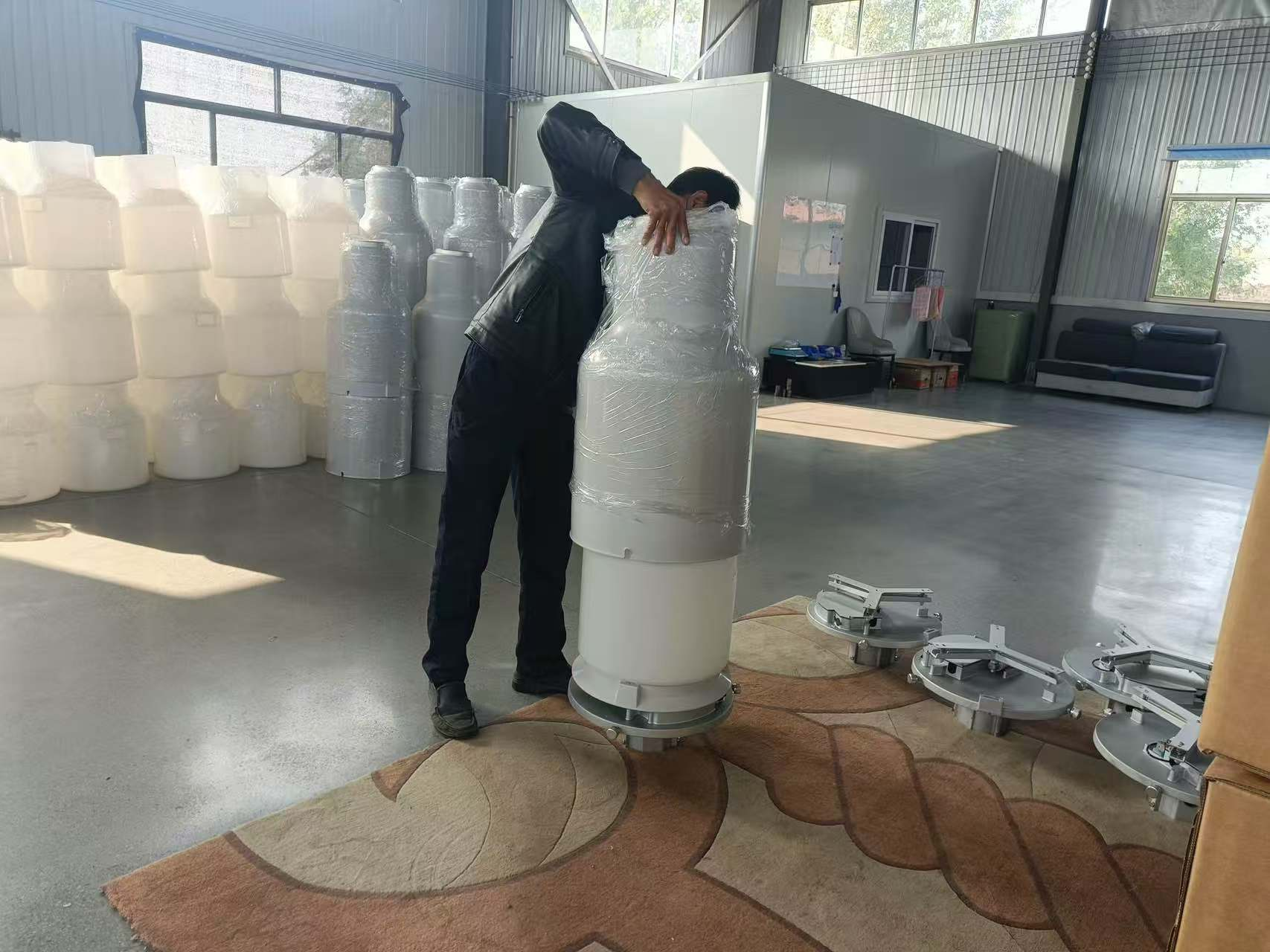 Factory packaging and production view